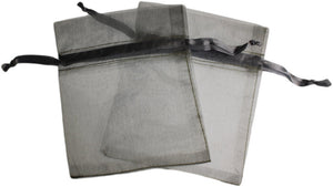 Small Organza Bags - Silver