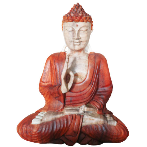 Hand Carved Buddha Statue - 30cm Teaching Transmission