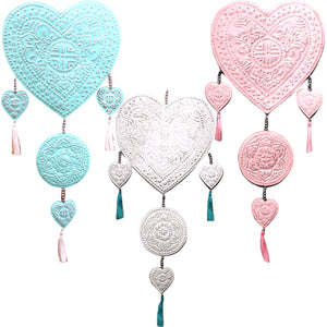 Aluminium Mobile - Hearts (assorted colors)