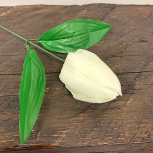 Craft Soap Flower - Med Tulip - Ivory