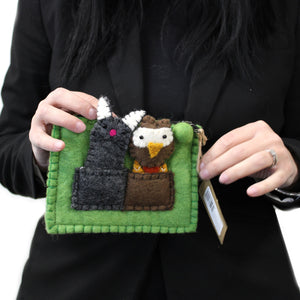 Pouch with Finger Puppets - Owl & Pussycat