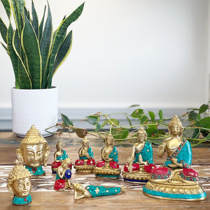 Brass Buddha Figure - Blessing - 7.5cm