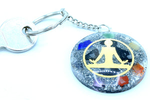 Orgonite Power Keyring - Buddha Seven Chakra