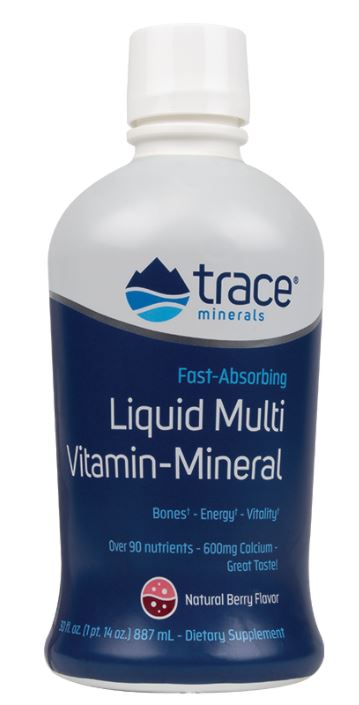 Trace Minerals Liquid Multi Vitamin-Mineral, Orange-Mango - 887 ml.