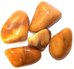 L Tumble Stones - Jasper - Yellow