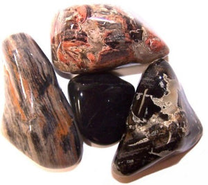 L Tumble Stones - Jasper - Silverleaf
