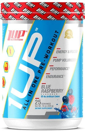 1Up Nutrition 1Up For Men Pre-Workout, Green Apple Candy - 425 grams