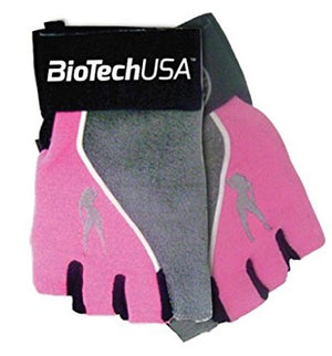 BioTechUSA Accessories Lady 2 Gloves, Grey Pink - Large