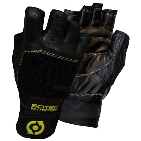 SciTec Accessories Yellow Leather Style Gloves - X-Large
