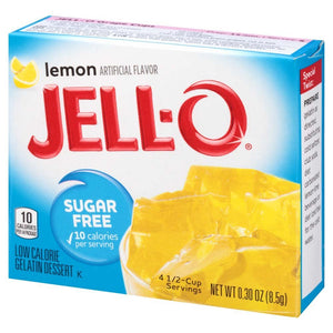 Jell-O Sugar Free Gelatin Dessert, Raspberry - 8.5 grams