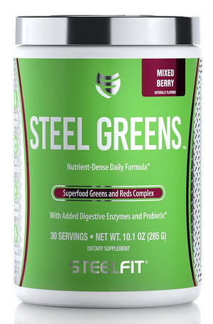 Pro Tan Steel Greens, Mixed Berry - 285 grams