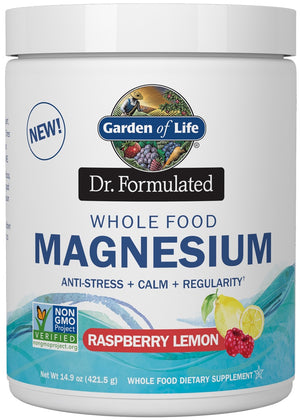 Garden of Life Dr. Formulated Whole Food Magnesium, Raspberry Lemon - 421 grams