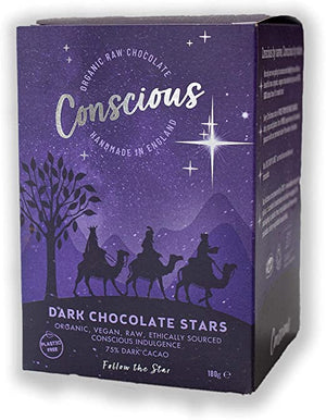 Conscious Chocolate Conscious Dark Chocolate Stars