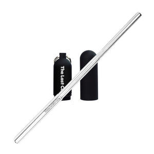 The Last Straw - CHARCOAL -  The reusable + portable telescopic straw with keychain case