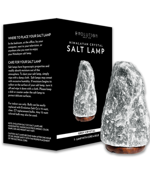 Evolution Grey Natural Crystal Salt Lamp
