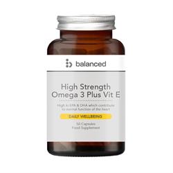 Balanced High Strength Omega 3 + Vit E 50 Gel Caps - Reusable Bottle