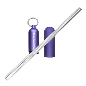 The Last Straw - LAVENDER -  The reusable + portable telescopic straw with keychain case
