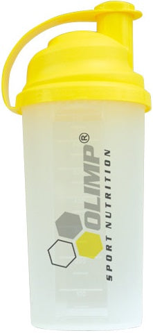 Olimp Accessories Shaker, Clear with Yellow Lid - 700 ml.