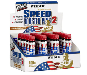 Weider Speed Booster Plus 2, Lemon-Cola - 20 x 25 ml.
