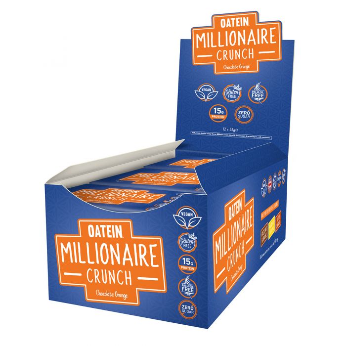 Oatein Millionaire Crunch, Chocolate Orange (EAN 5055839538984) - 12 x 58g