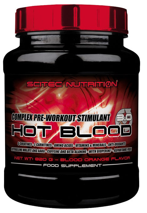 SciTec Hot Blood 3.0, Guarana - 820 grams