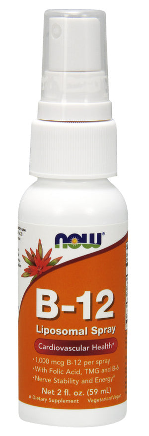 NOW Foods Vitamin B-12, Liposomal Spray - 59 ml.