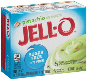 Jell-O Instant Pudding & Pie Filling Sugar Free, Pistachio - 28 grams