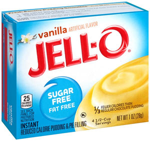 Jell-O Instant Pudding & Pie Filling Sugar Free, Vanilla - 28 grams