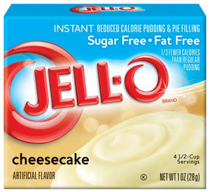 Jell-O Instant Pudding & Pie Filling Sugar Free, Cheesecake - 28 grams