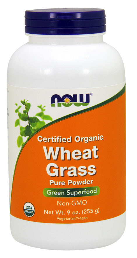NOW Foods Wheat Grass, Pure Powder - 255 grams