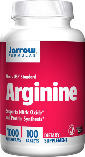 Jarrow Formulas Arginine, 1000mg - 100 tablets