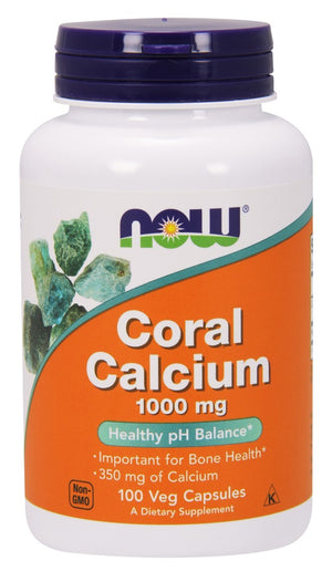 NOW Foods Coral Calcium, 1000mg - 100 vcaps