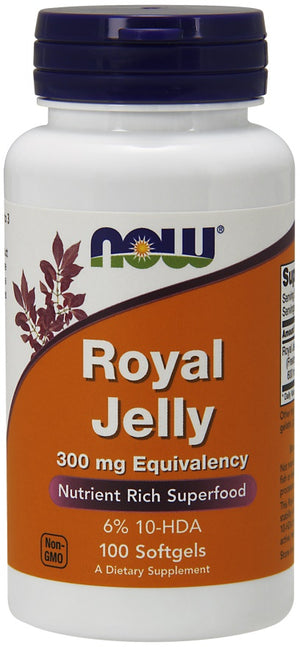 NOW Foods Royal Jelly, 300mg Equivalency - 100 softgels