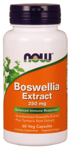 NOW Foods Boswellia Extract Plus Turmeric Root Extract, 250mg - 60 vcaps