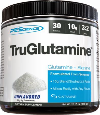 PEScience TruGlutamine, Unflavored - 345 grams