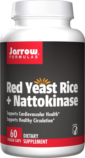 Jarrow Formulas Red Yeast Rice + Nattokinase - 60 vcaps
