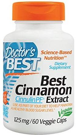Doctor's Best Cinnamon Extract with CinnulinPF, 125mg - 60 vcaps