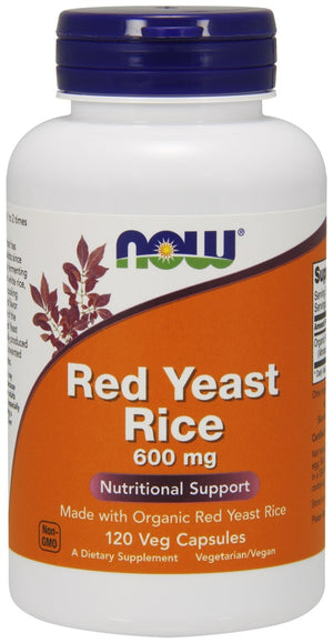 NOW Foods Red Yeast Rice, 600mg - 120 vcaps