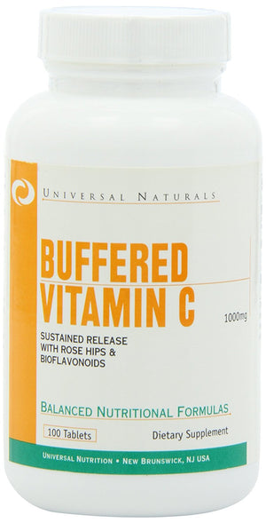 Universal Nutrition Vitamin C Buffered, 1000mg - 100 tablets