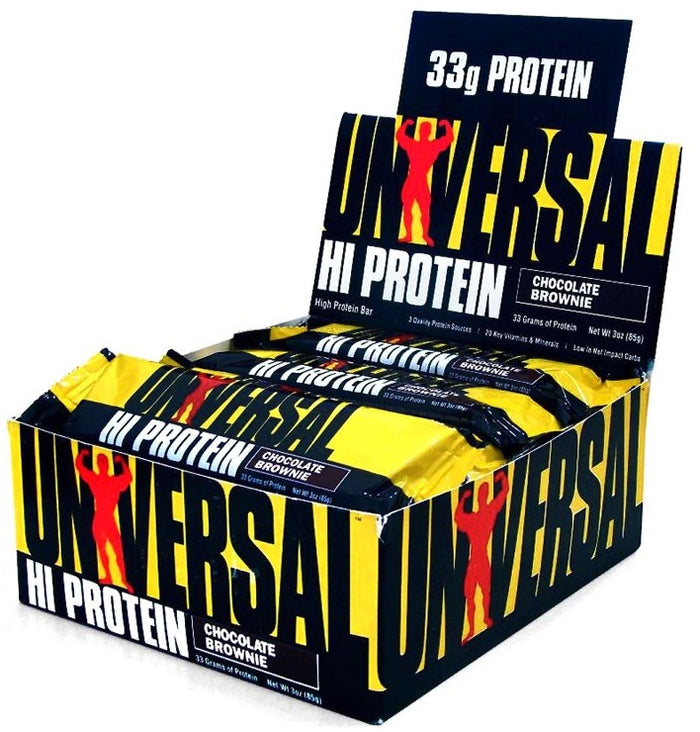 Universal Nutrition Hi Protein Bars, Chocolate Peanut Butter - 16 bars