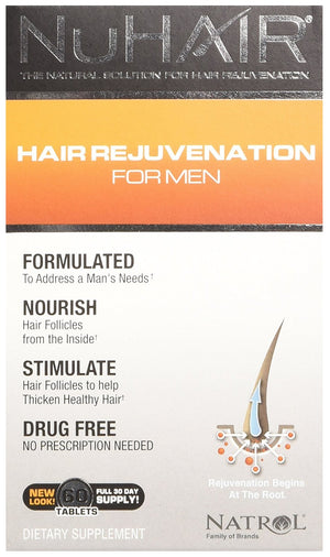 Natrol NuHair Hair Rejuvenation for Men - 60 tablets