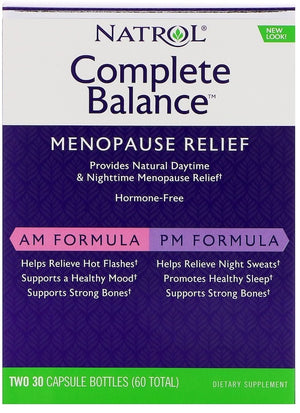 Natrol Complete Balance for Menopause, AM/PM - 30 + 30 caps
