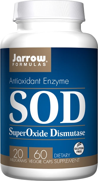 Jarrow Formulas SOD (SuperOxide Dismutase), 20mg - 60 vcaps