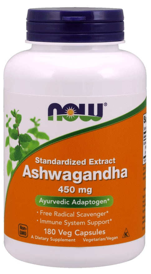 NOW Foods Ashwagandha Extract, 450mg - 180 vcaps