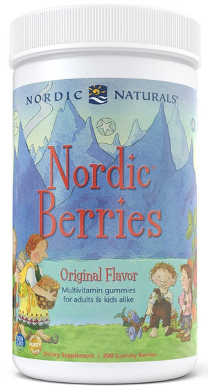 Nordic Naturals Nordic Berries Multivitamin, Original Flavor - 200 gummy berries