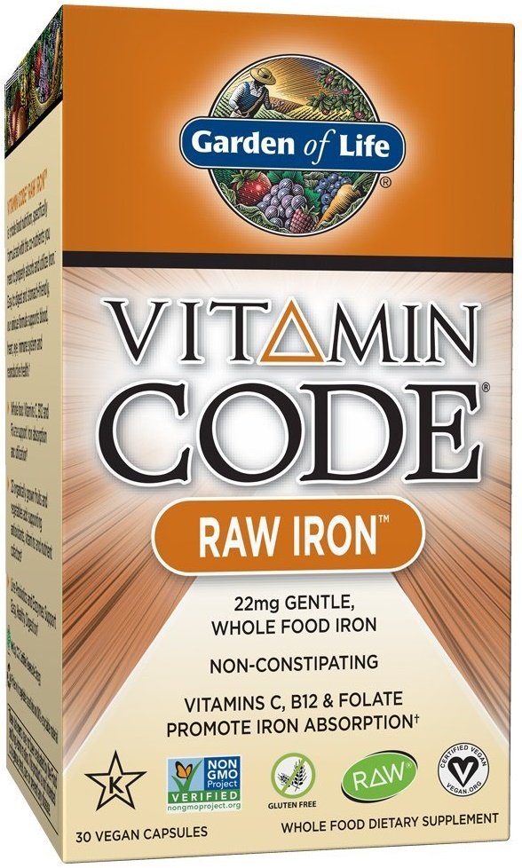 Garden of Life Vitamin Code RAW Iron - 30 vcaps