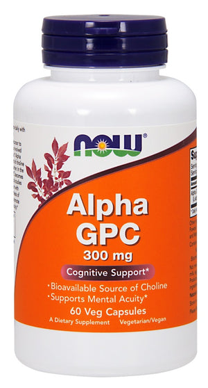 NOW Foods Alpha GPC, 300mg - 60 vcaps