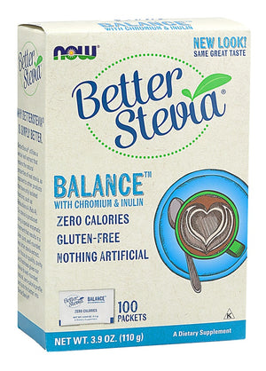 NOW Foods BetterStevia Balance with Chromium & Inulin - 100 packets