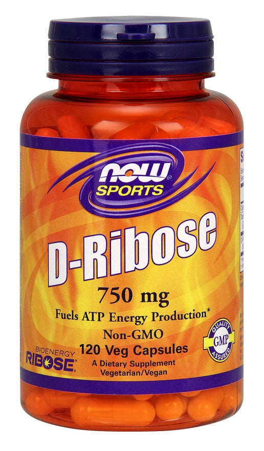 NOW Foods D-Ribose, 750mg - 120 vcaps