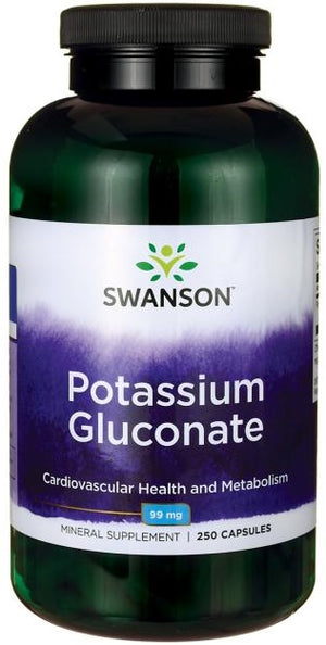 Swanson Potassium Gluconate, 99mg - 250 caps